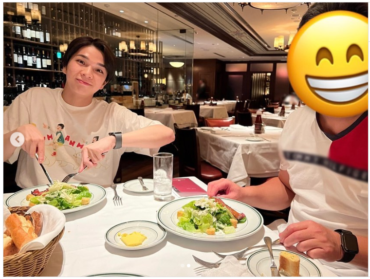 塩﨑太智さんとお父様